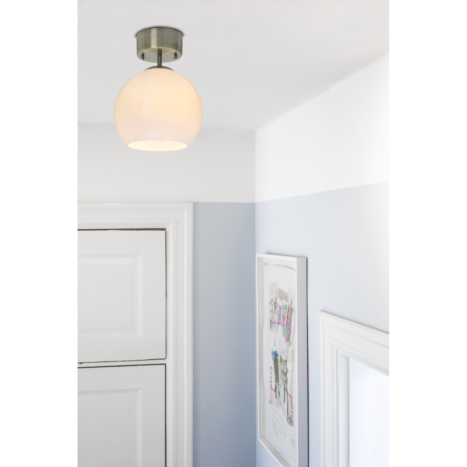 Plafond Cottex Salle Taklampa med Glaskupa