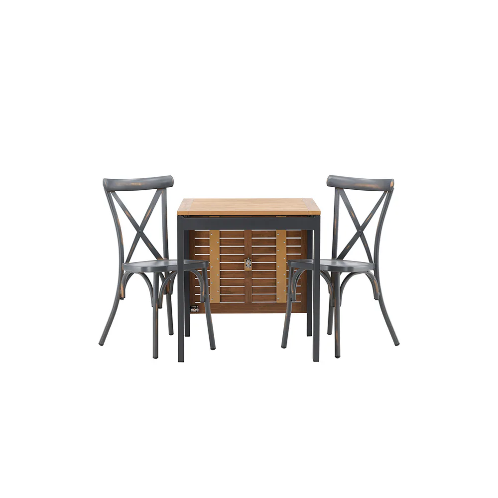 Cafégrupp Venture Home Diego Bord med 2 Tablas Stolar