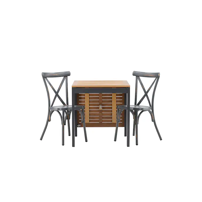 Cafégrupp Venture Home Diego Bord med 2 Tablas Stolar