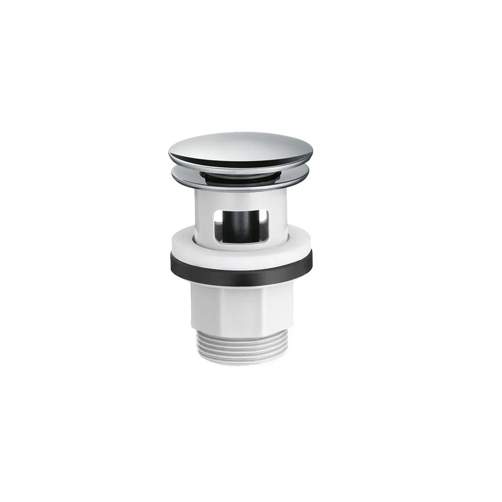 Bottenventil Hansgrohe Push-Open Krom