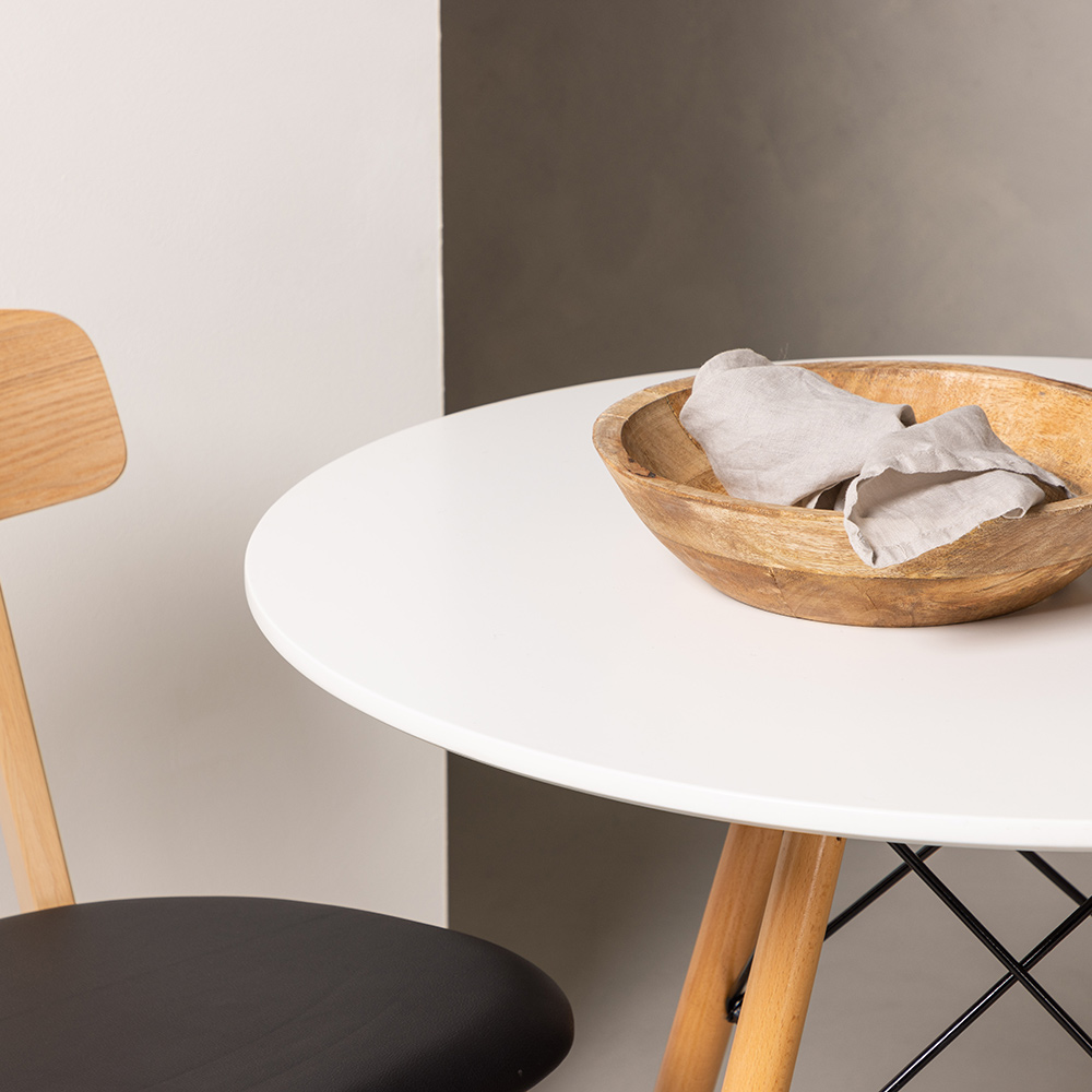 Matgrupp Venture Home Danburi Ø 60 cm med 2 Sanjos Stolar