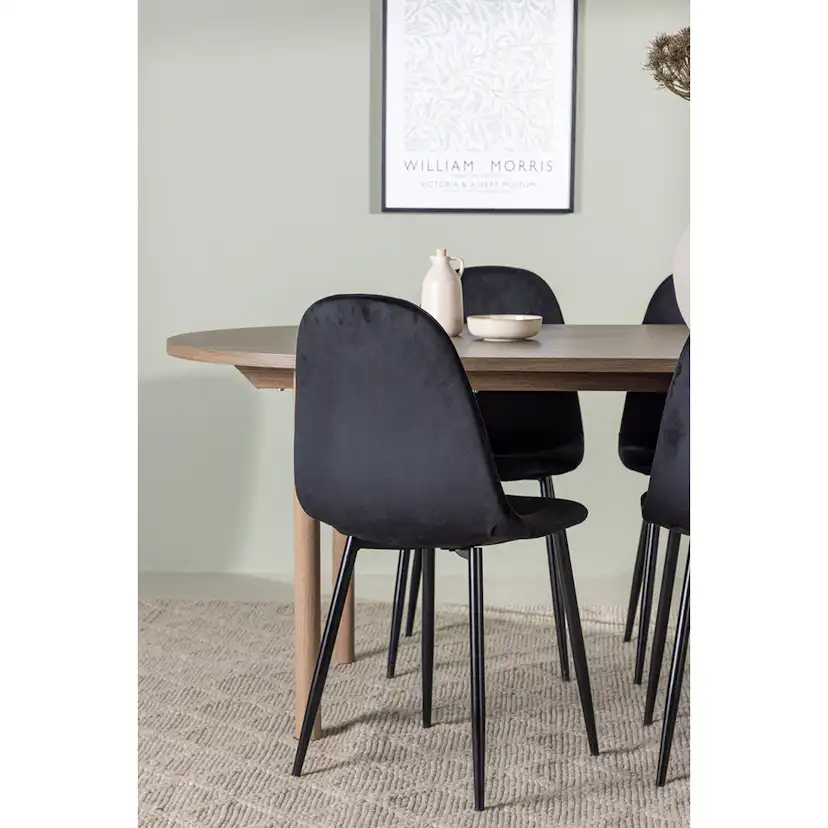 Matgrupp Venture Home Andy Ø120 cm med 4st Polar Matstolar