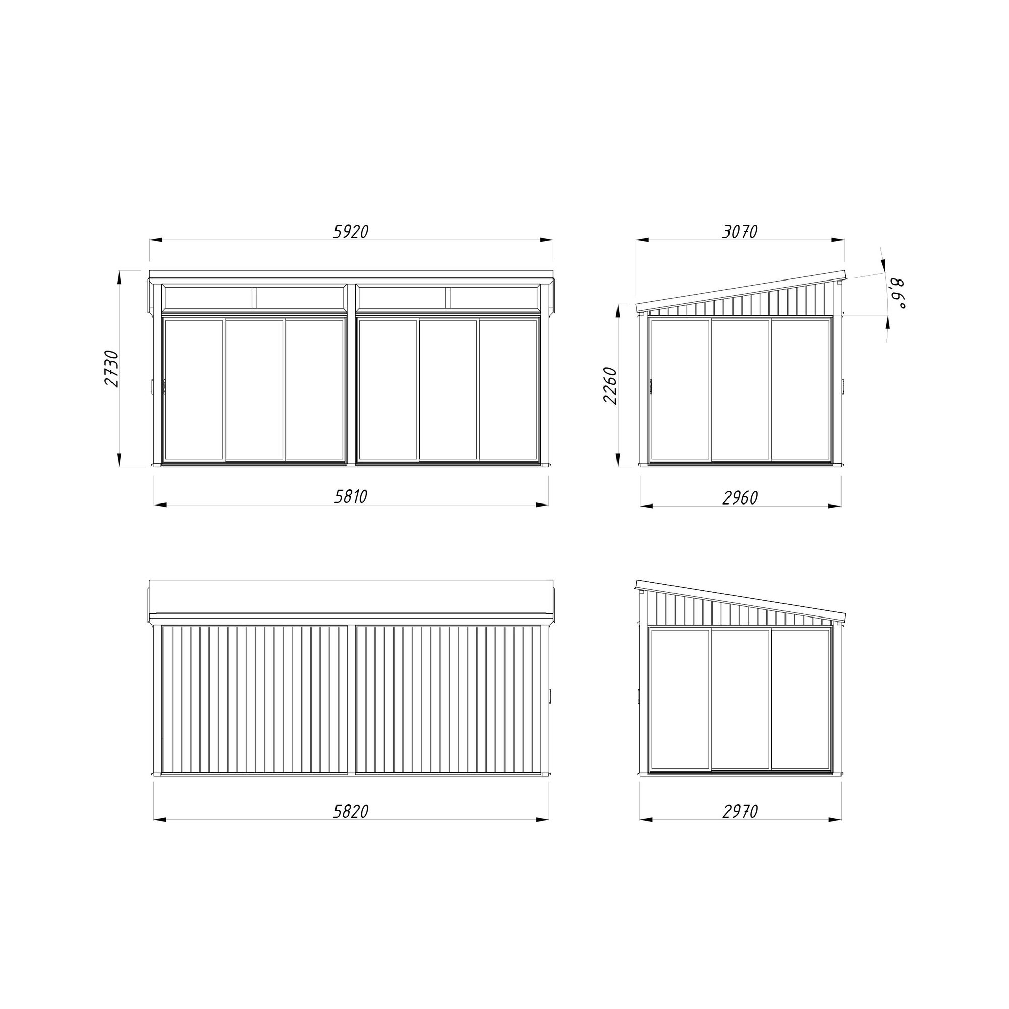 Uterum Palmako Saga 17,3 m² (inv. 16,2 m²) Slide Plus