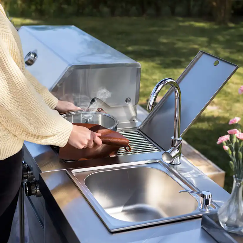 Modul med dubbla sidobrännare MyOutdoorKitchen Stainless Collection