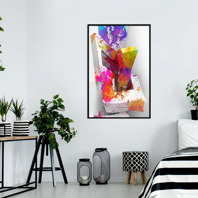 Poster Artgeist Affisch Three-dimensional Shapes