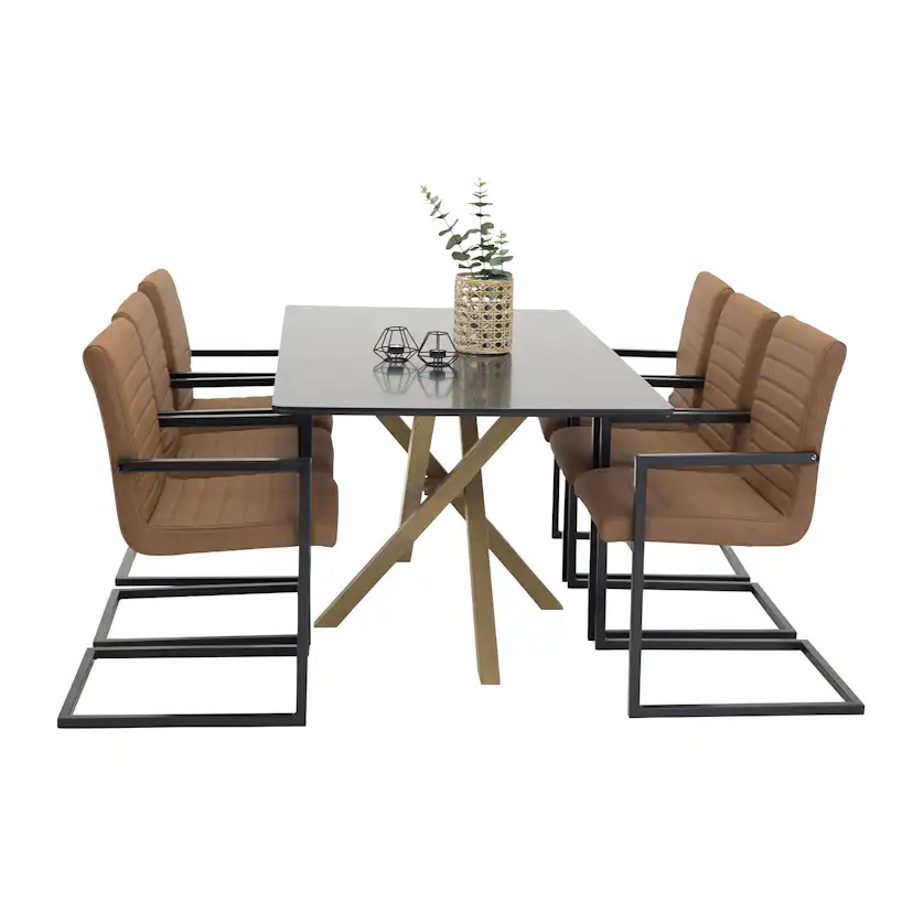 Matgrupp Venture Home Piazza med 6 Art stolar