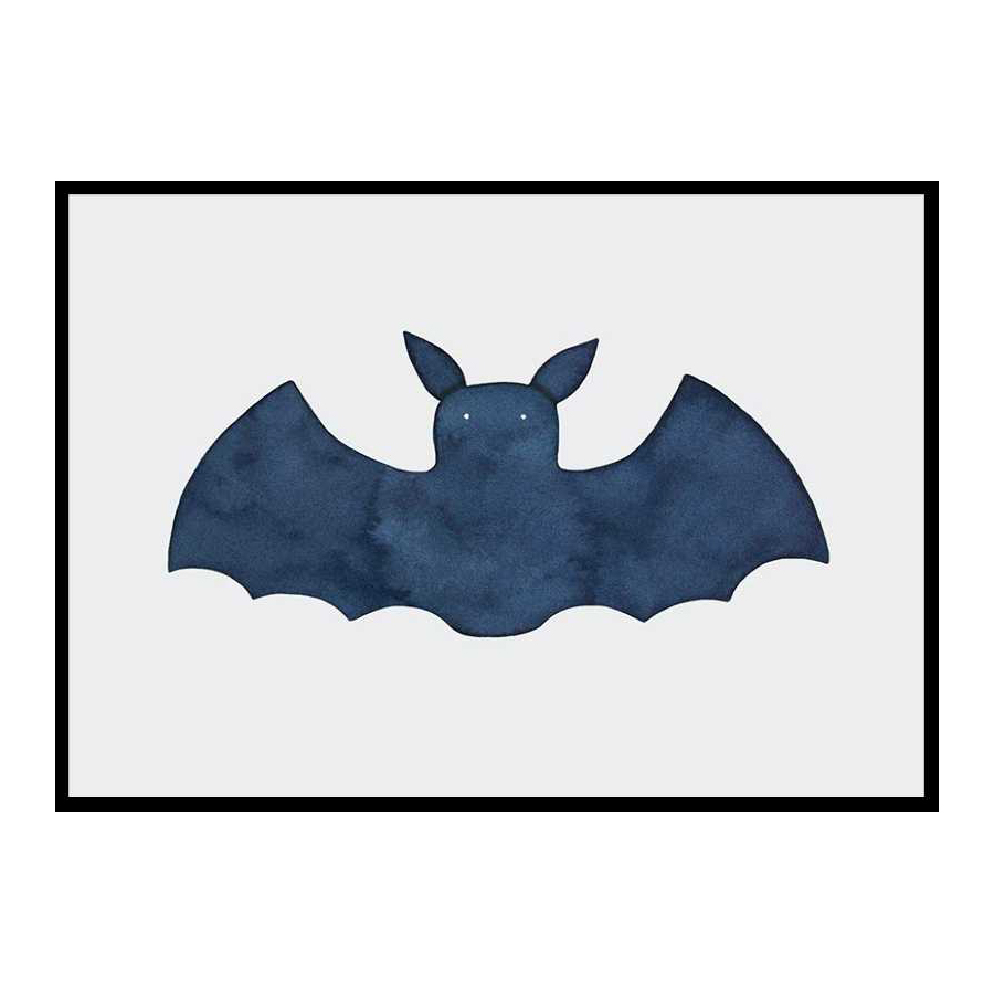 Watercolor Bat 50x70 cm