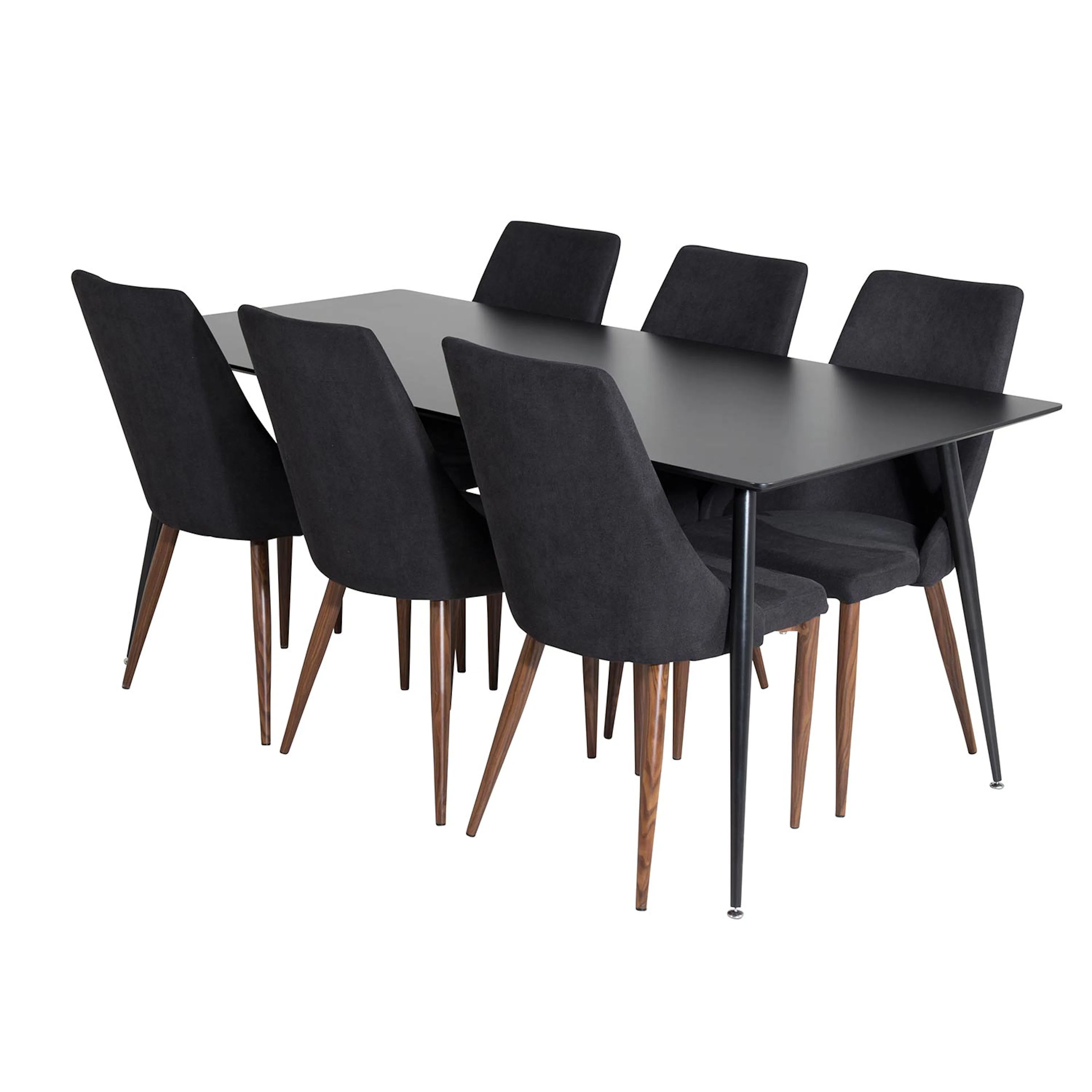 Matgrupp Venture Home Silvia med 6 Laura Stolar Polyestertyg