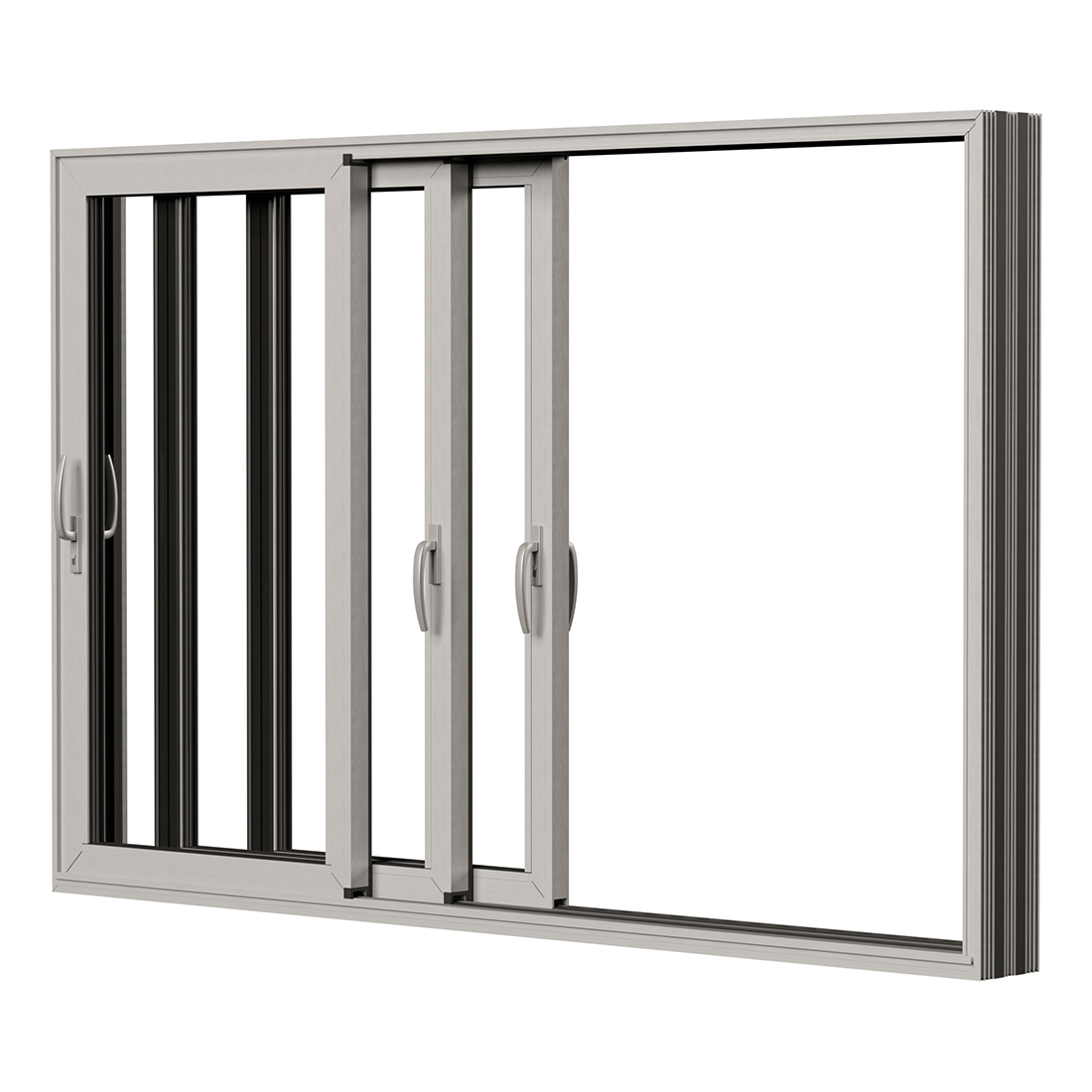 Skjutdörr NorDan HelAlu Aluminium 3-Delad Trippelspår