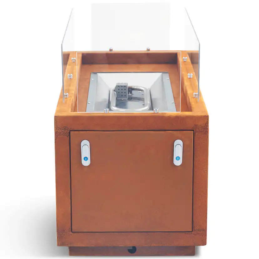 Eldstad Lyfco Cortenstål Gasoldriven Kalix