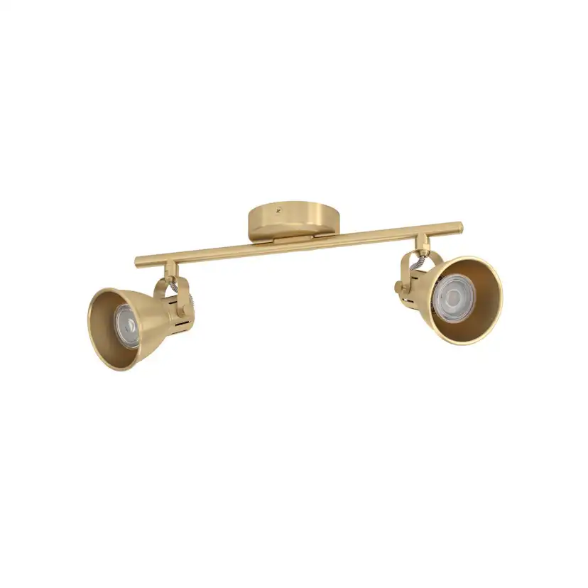 Spotlight Eglo Seras med 2 Lampor Borstad Mässing/Guld