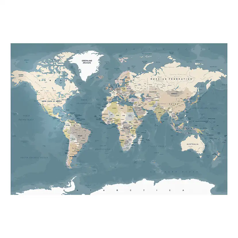 Vintage World Map 100x70 Storlek: 100x70 cm