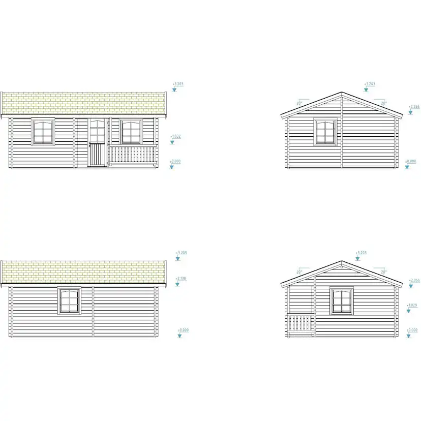 Stuga Palmako Sandra 21,5+3,7 m2