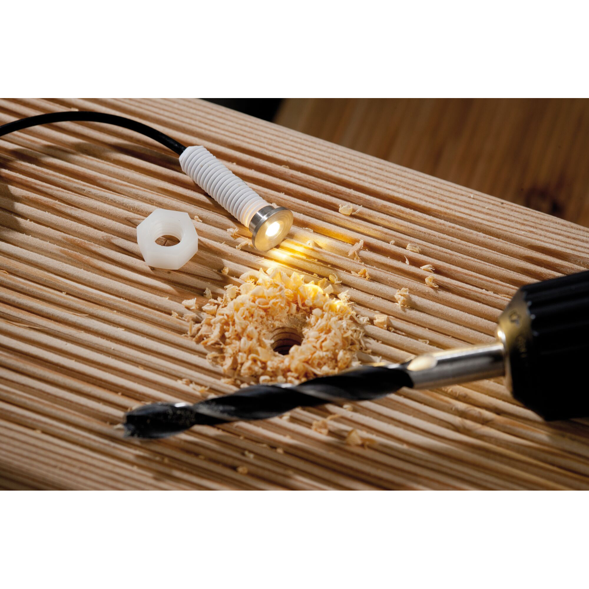 LED Infälld Markbelysning Paulmann Plug & Shine MicroPenII IP67 24V 5-pack med Kabel & Transformator