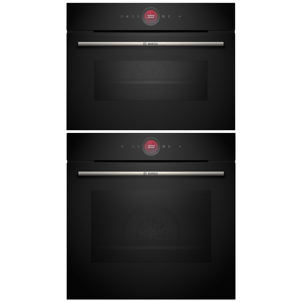 Ugn och Mikro Bosch HBG7721B1 + CMG7241B1 Serie 8 Svart