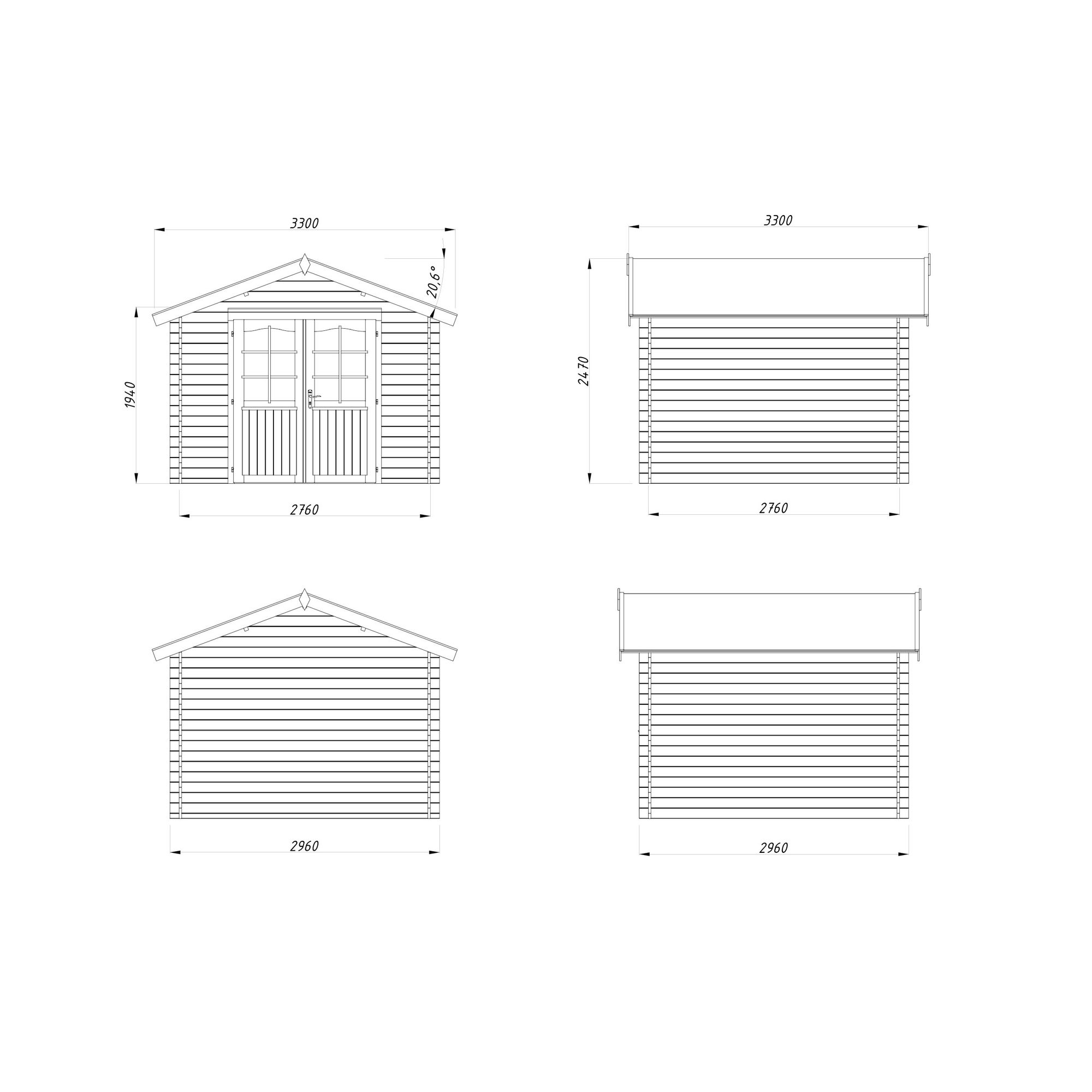 Lotta 7,6 m2 (inv. 7,3 m2) Obehandlad