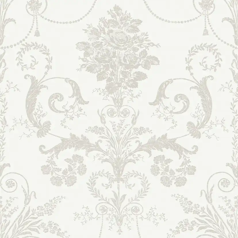 Tapet Laura Ashley Josette Dove Gra & Vit