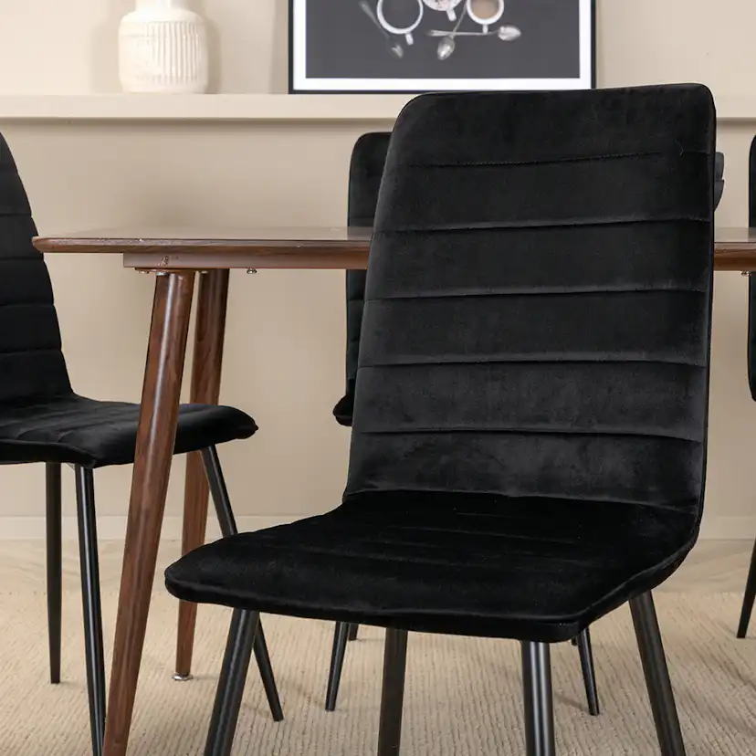 Matgrupp Venture Home Polar med 6 Windu Sammet Stolar