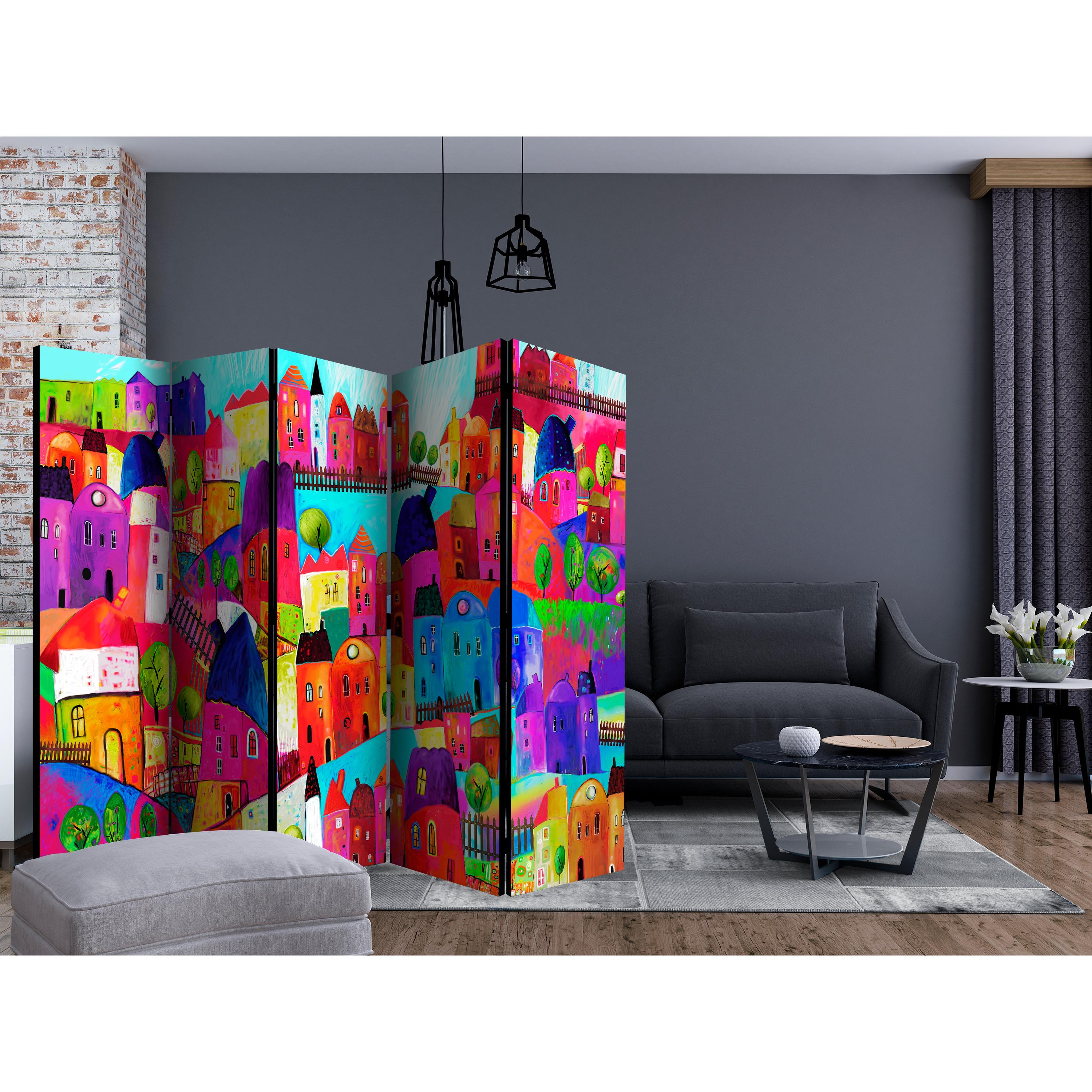 Rumsavdelare Arkiio Rainbow-hued Town II 225x172 cm