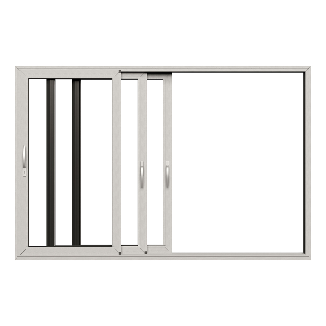Skjutdörr NorDan HelAlu Aluminium 3-Delad Trippelspår