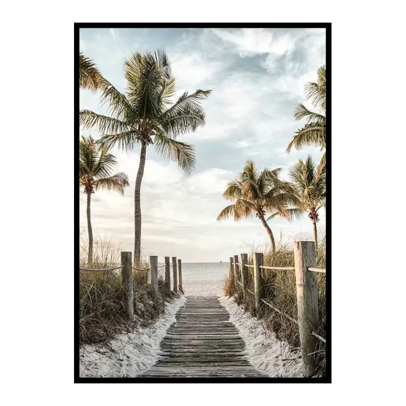 Poster Gallerix Footbridge Beach