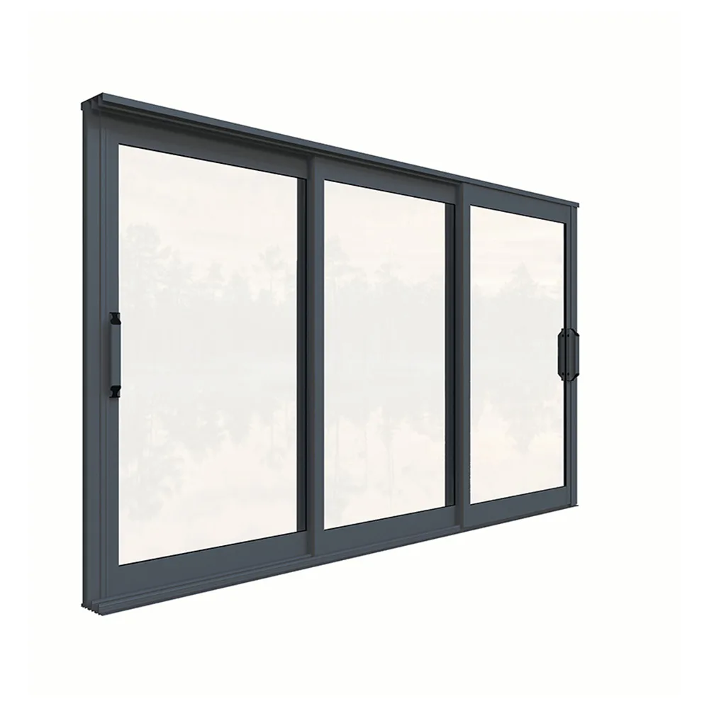 Landskap Skjutfönsterparti Robust B2500mm x H1200 - Grå Året B2500 x H1200 mm - Grå DB703
