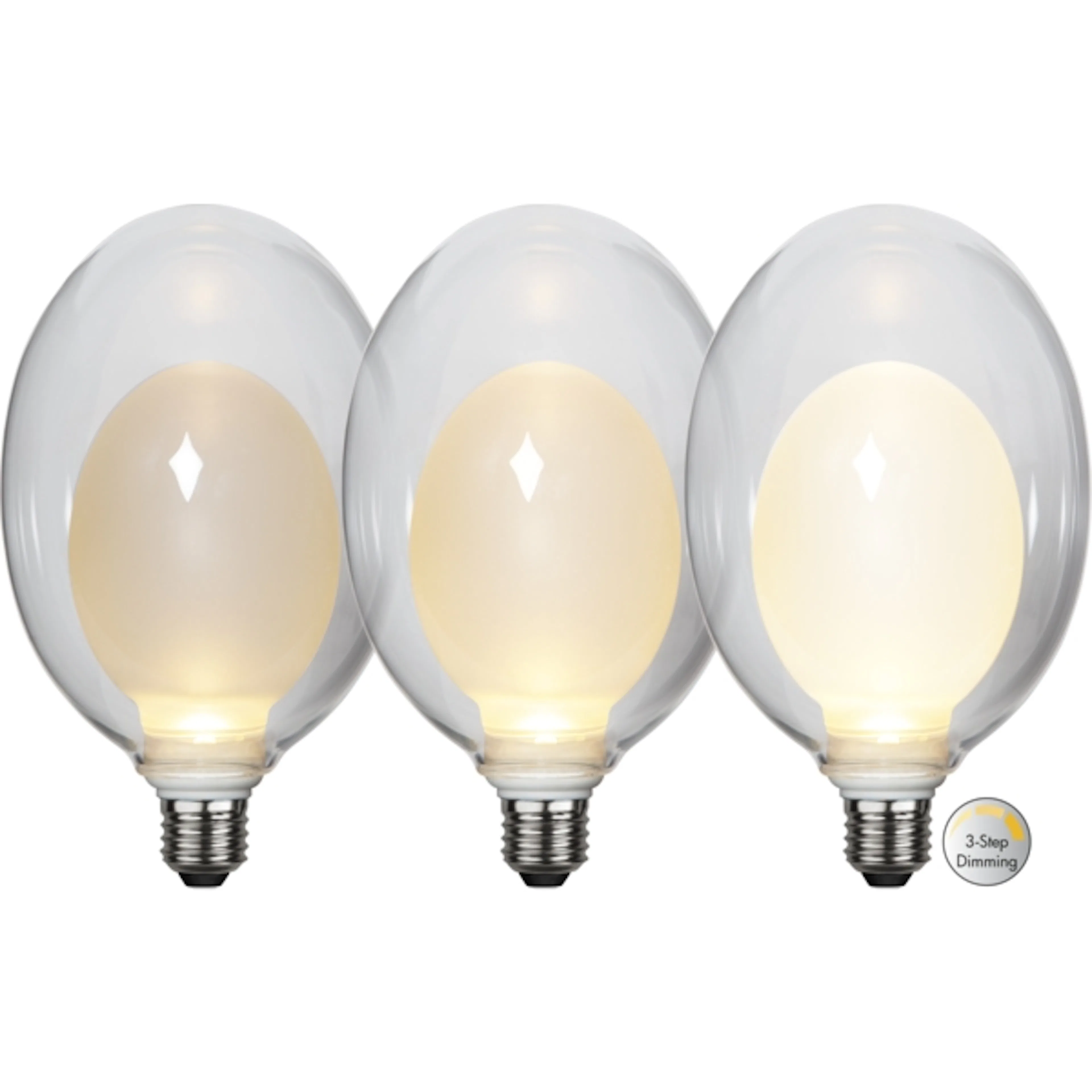 LED-lampa E27 Space BxDxH: 120x120x197 mm