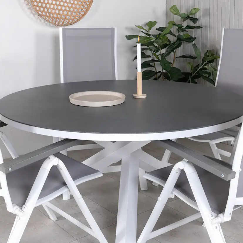 Matgrupp Venture Home Copacabana med 4 Aleyna Positionsstolar
