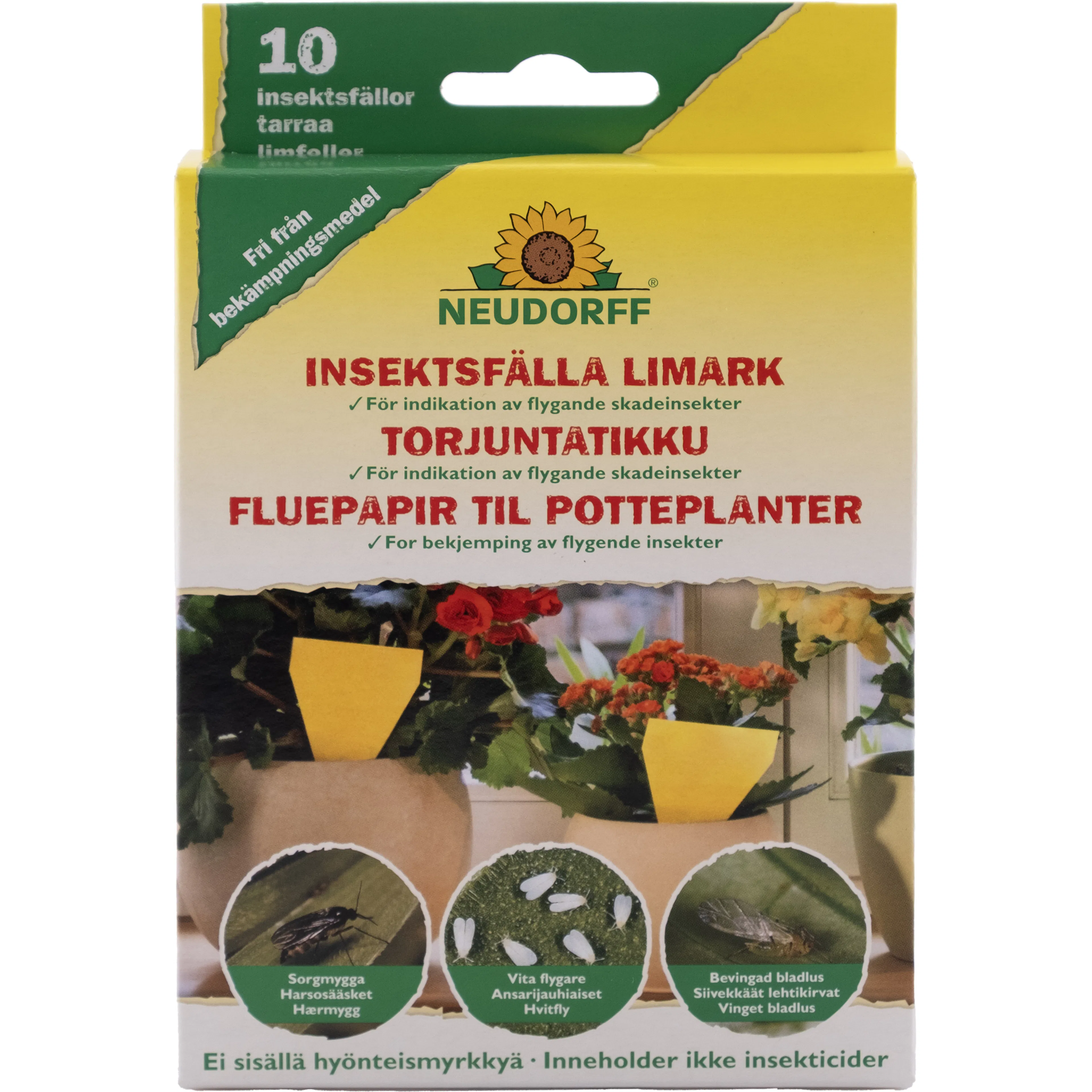 Flugfångare & Insektsdödare Neudorff Limark Fluga/Insekt 10-pack Gul