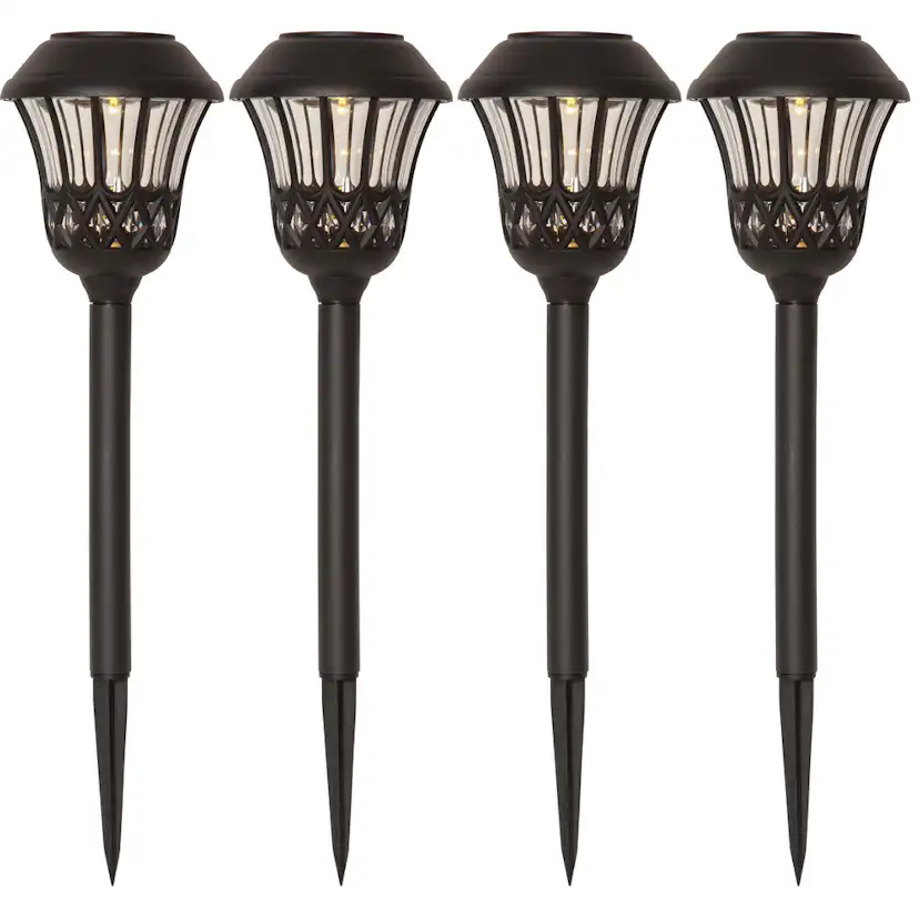 SolcellsPollare Star Trading 4pLaceGångBel