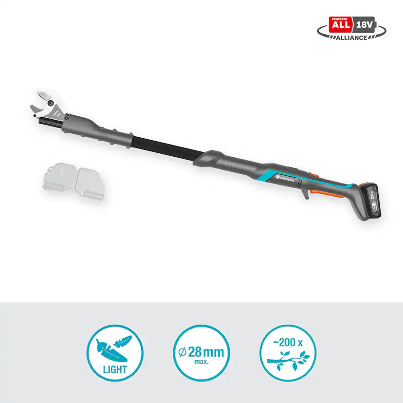 Grensax Gardena EasyCut P4A Komplett med Batteri och Laddare