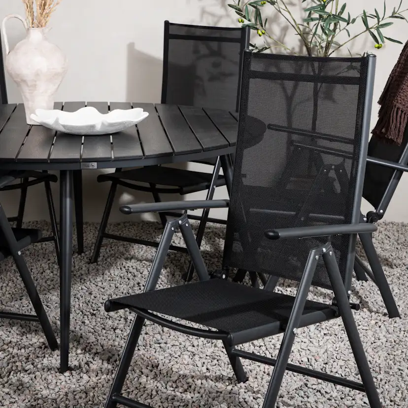 Matgrupp Venture Home Break Matgrupp Utomhus Rund 150 cm med 6 Break Positionsstol