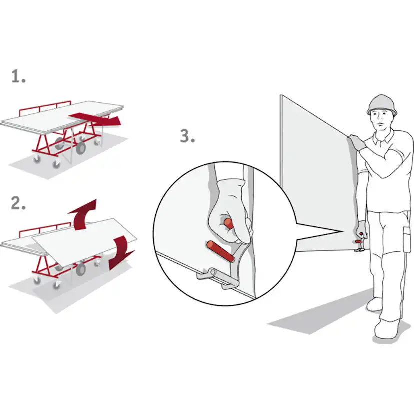 Bärhandtag Starke Arvid för Skivmaterial