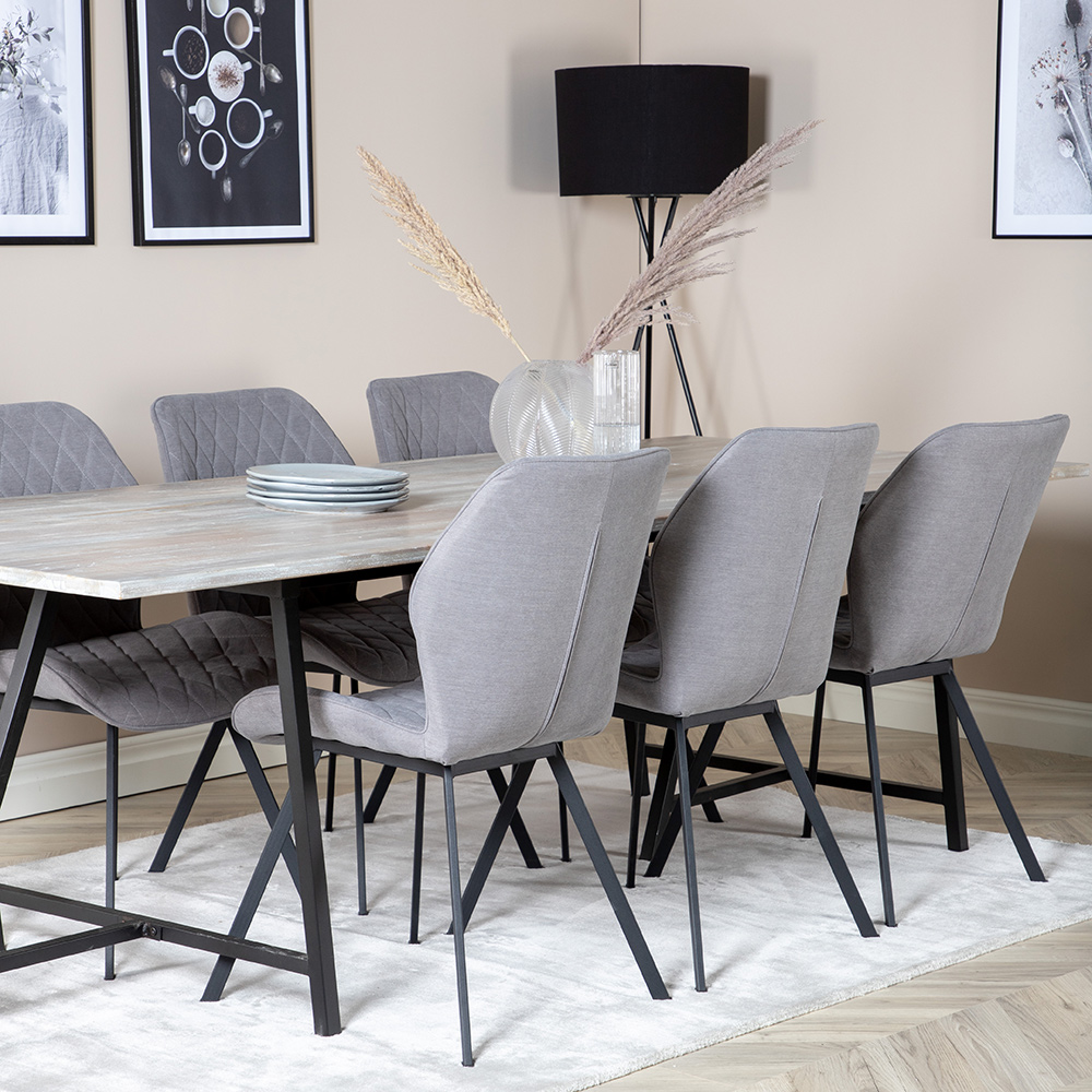 Matgrupp Venture Home Jenni med 6 Geneva Stolar