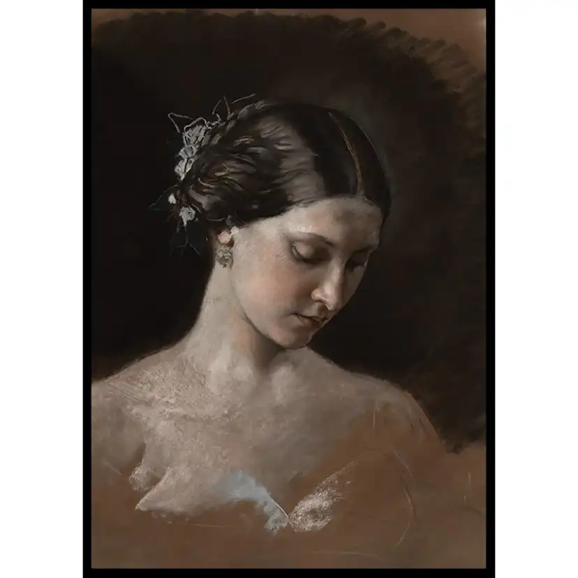 Poster Gallerix Portrait Of A Woman By Jean-Baptiste-Antoine-Emile Béranger