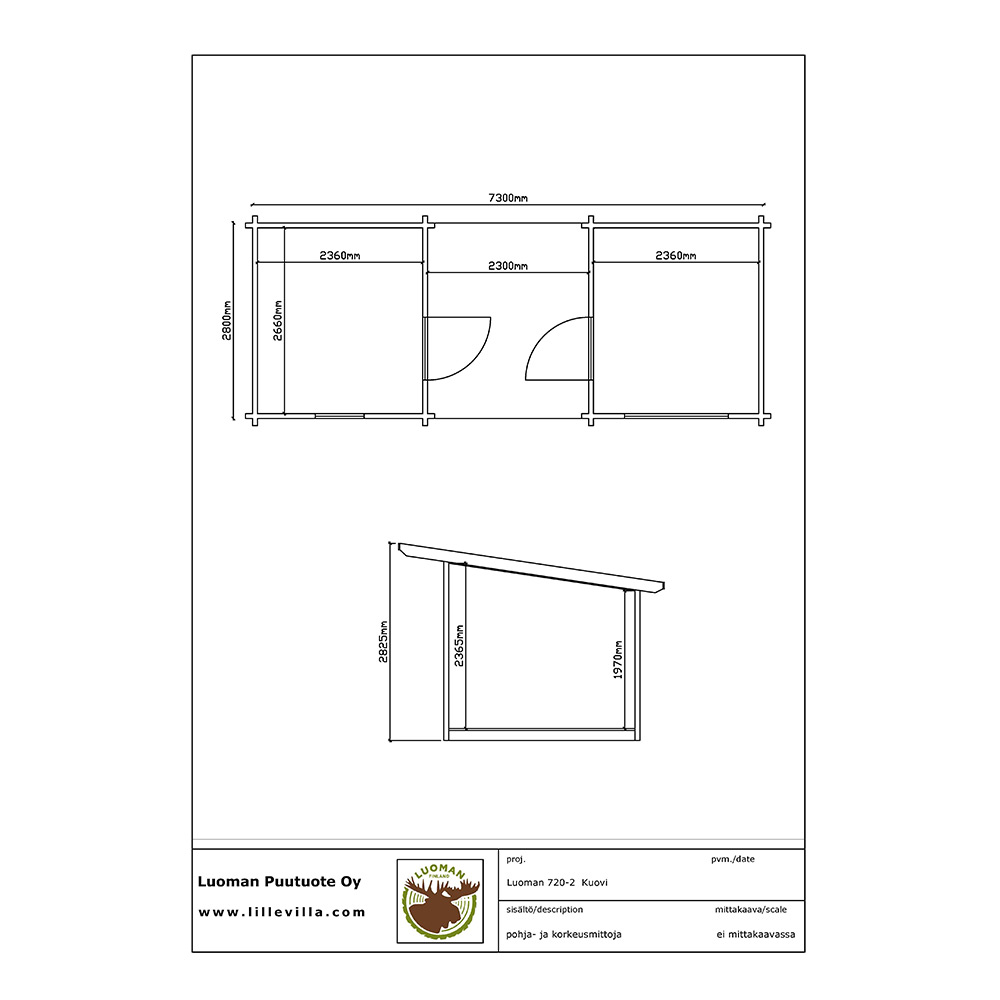 Stuga Luoman Lillevilla Kuovi 20,44 m2