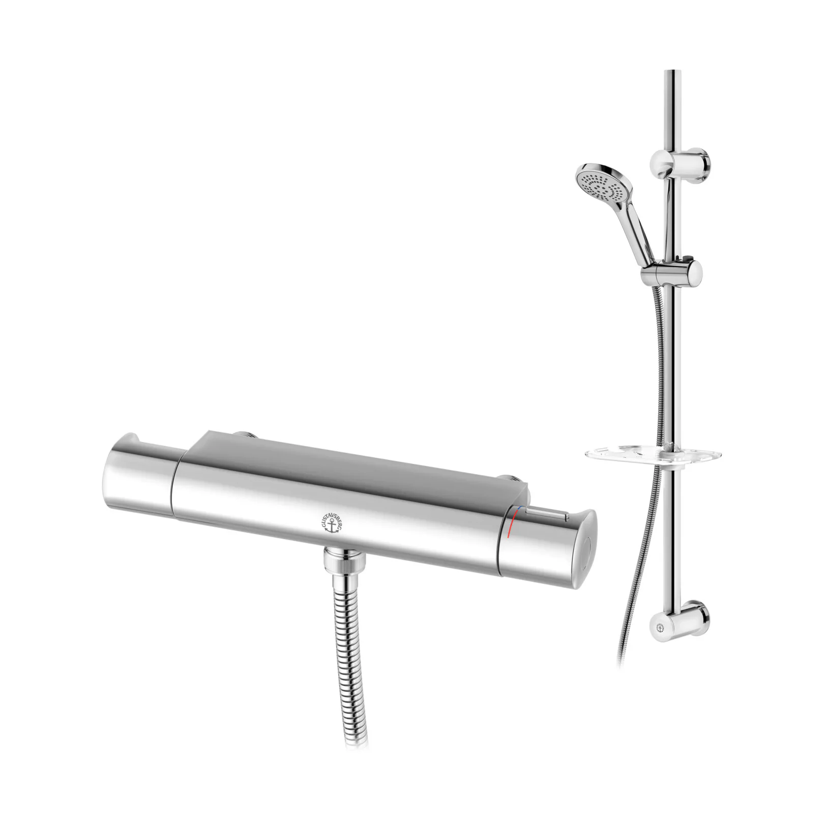Duschset Gustavsberg Atlantic med Duschblandare Blyfri