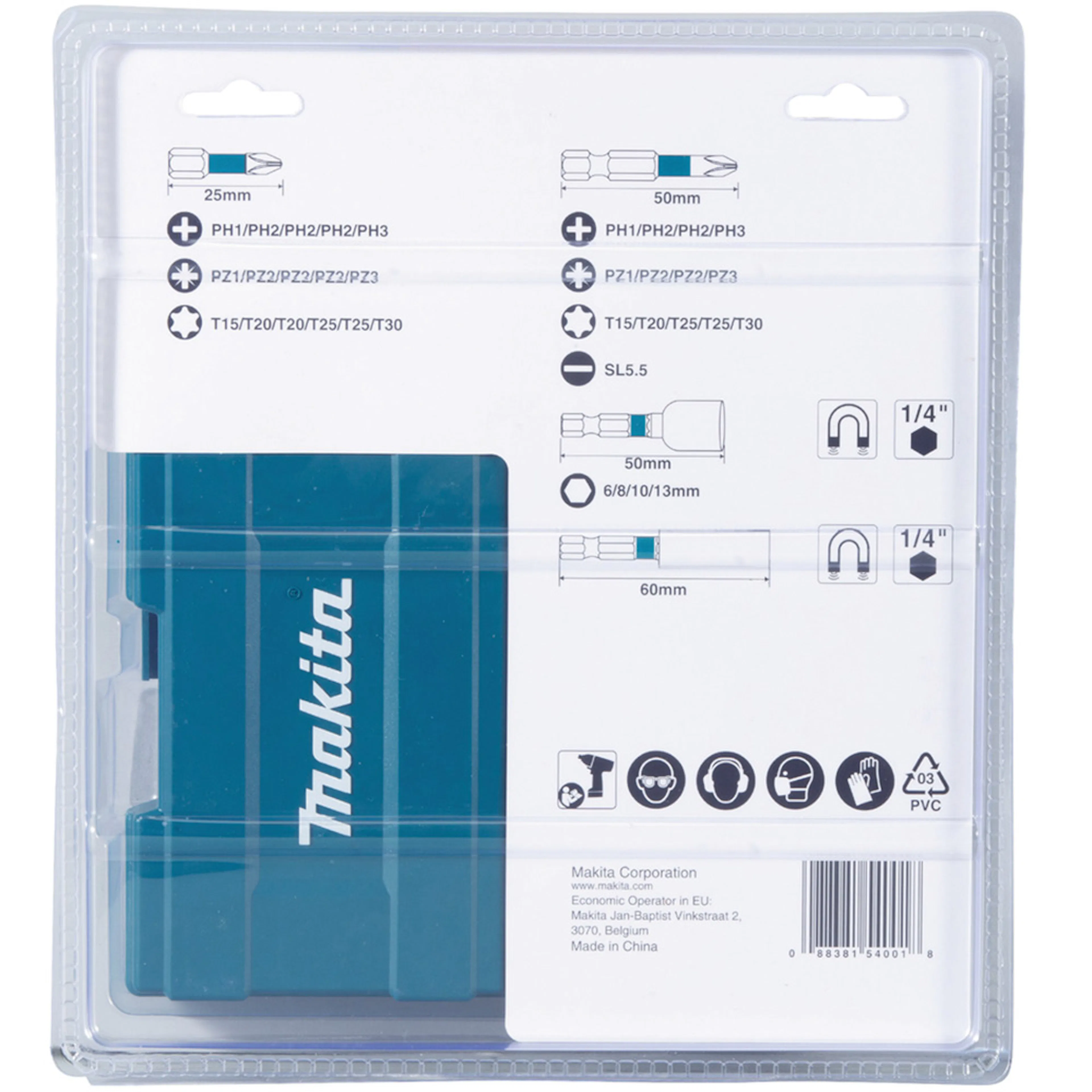 Bitssats Makita B-66880 35 delar