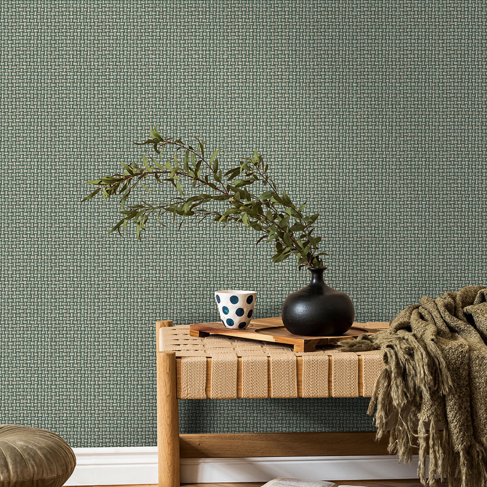 Tapet Holden The Lost Gardens Biderbost Weave Teal 91603