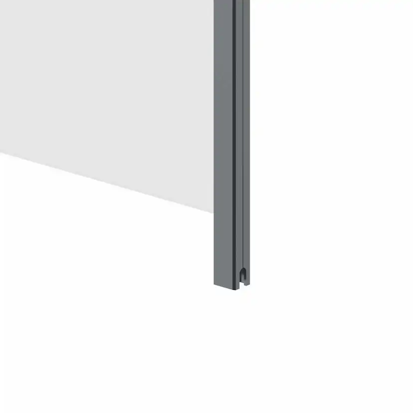 Glas Landskap Härdat 6 Mm Glasräcke Alu Antracit Cc 100 Cm