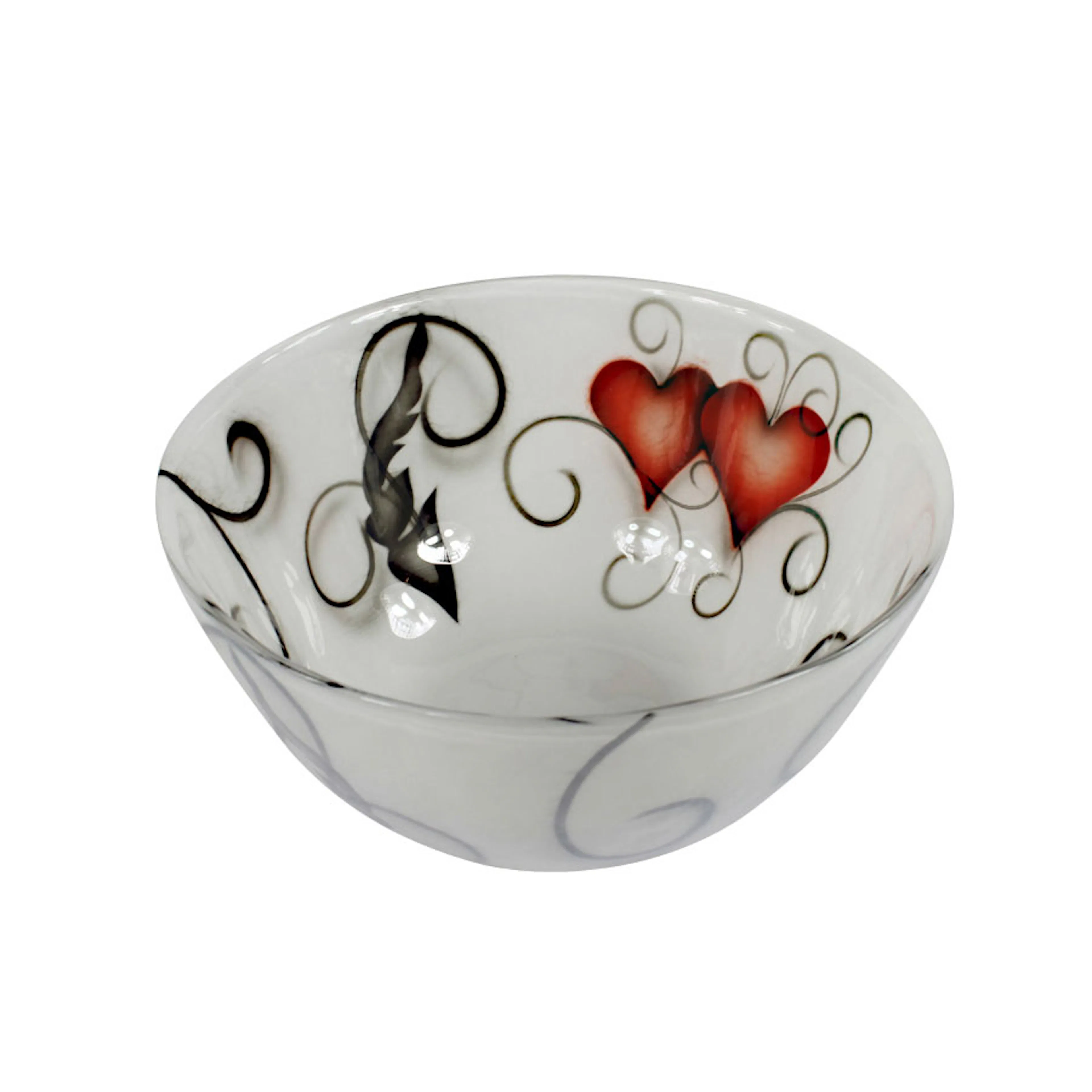 Nybro Crystal Skål Crystal Ink Heart 115x210 mm 115x210 mm
