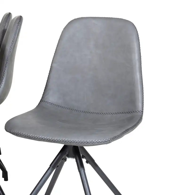 Matgrupp Venture Home Pobbie med 6 Stolar Konstläder