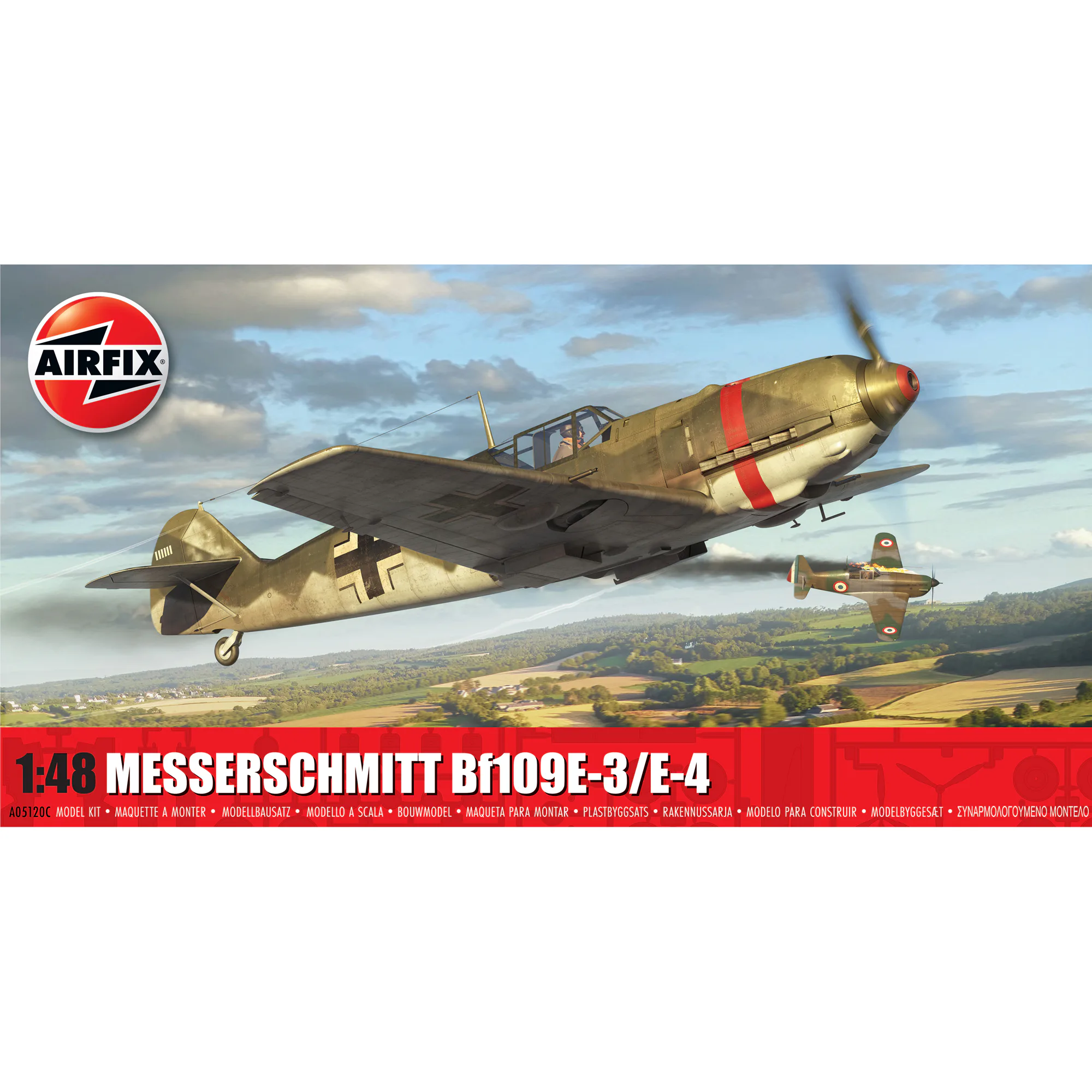 Modellbyggsats Airfix 1:48 Messerschmitt Bf109E-3/E-4