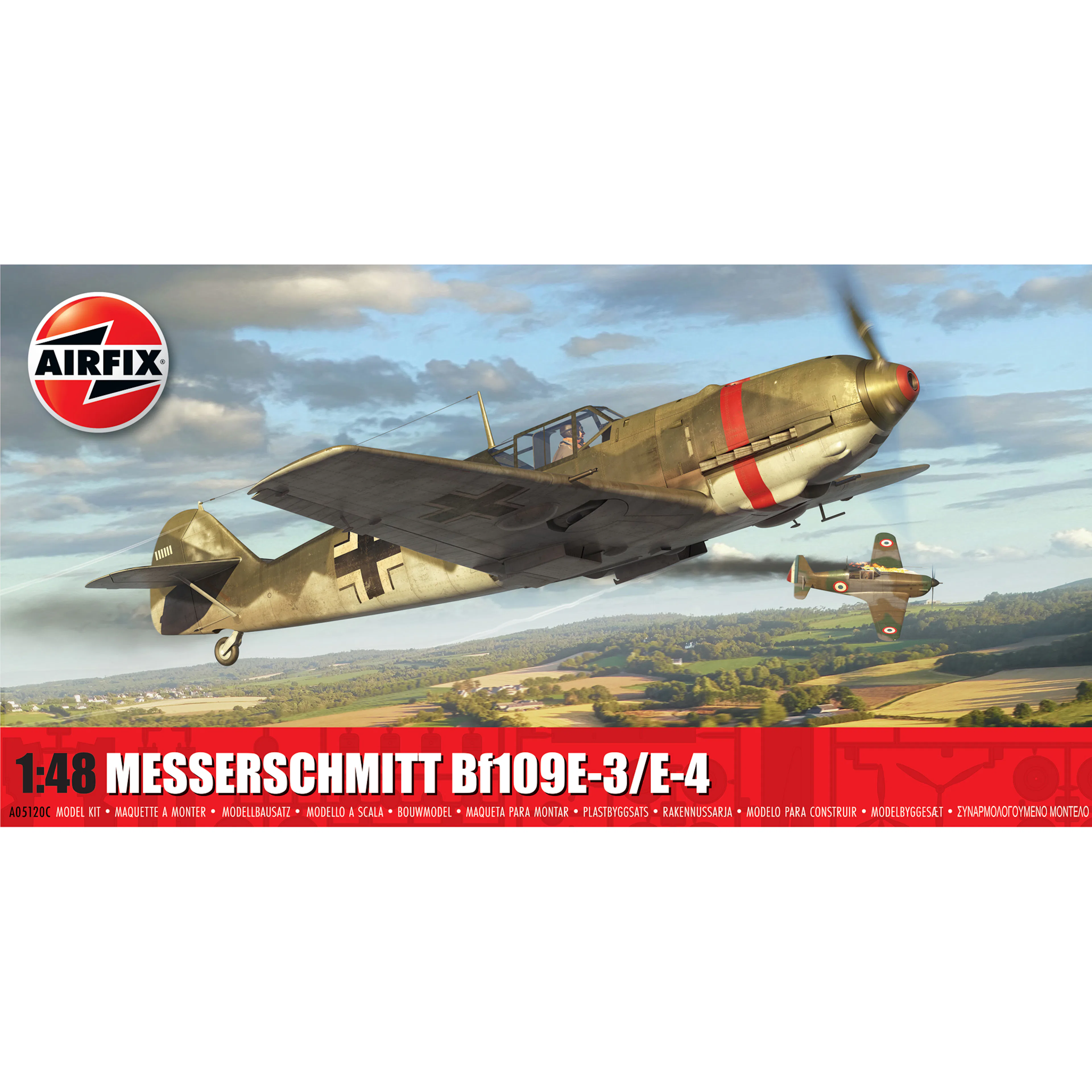 Modellbyggsats Airfix 1:48 Messerschmitt Bf109E-3/E-4