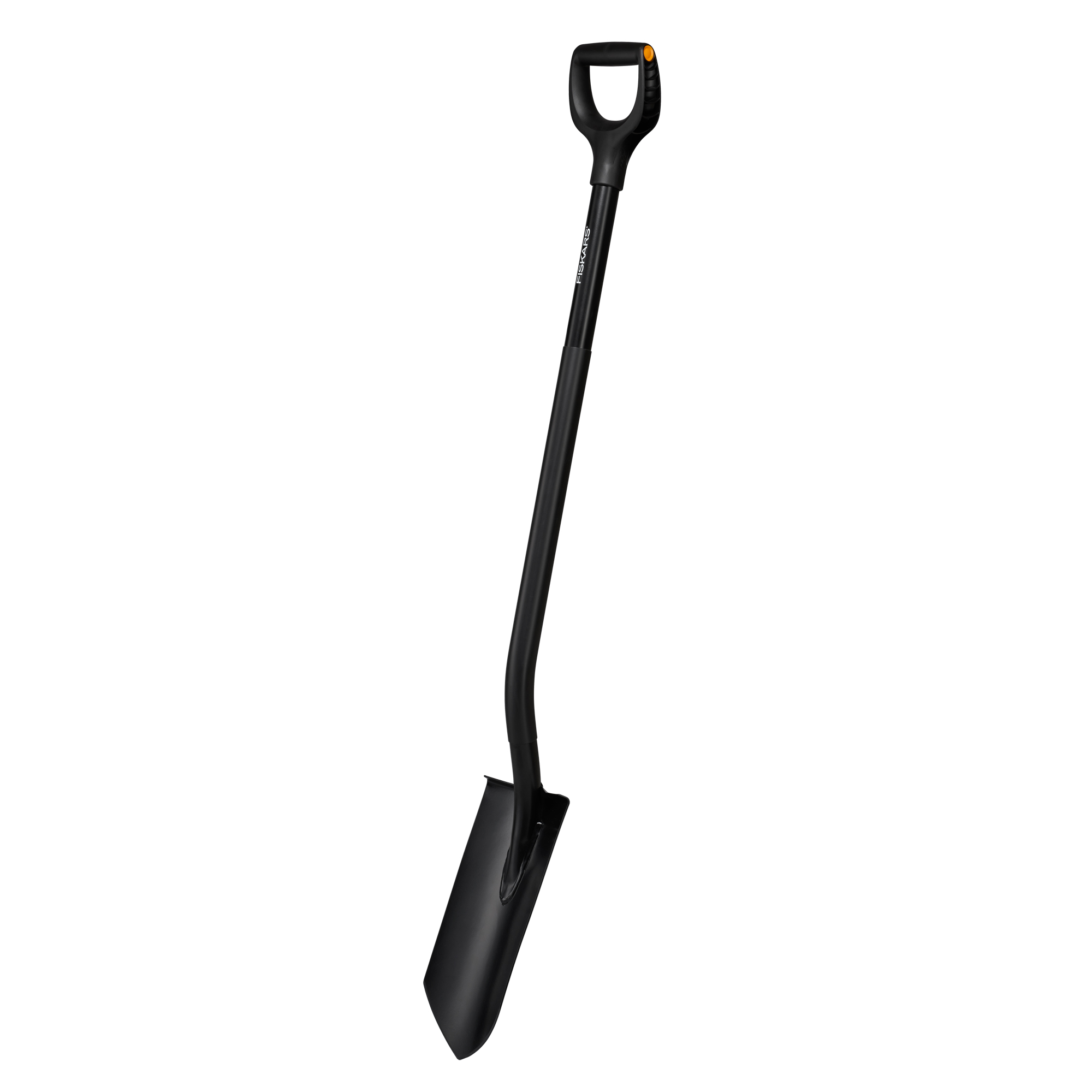 Dräneringspade Fiskars Ergonomic Pro Spetsig Svart