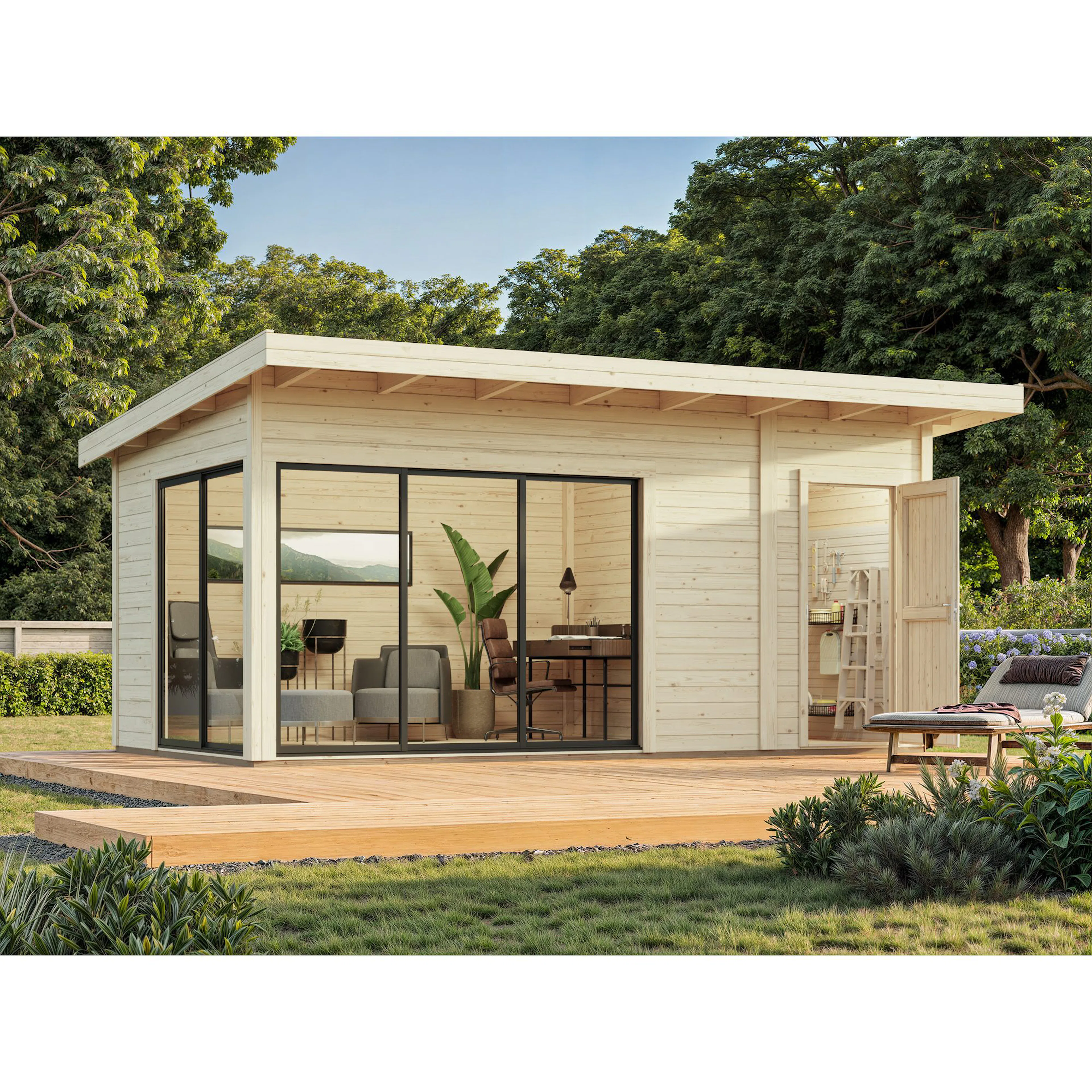Stuga Palmako Andrea 15,9 m² Slide Plus (inv. 15,2 m²)