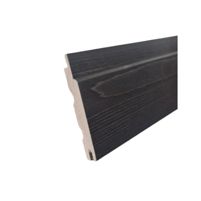 Bastupanel Aureskoski Gran STP 15x95 Svart/Smoke Färg: Svart