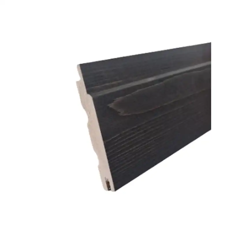 Bastupanel Aureskoski Gran STP 15x95 Svart/Smoke Färg: Svart