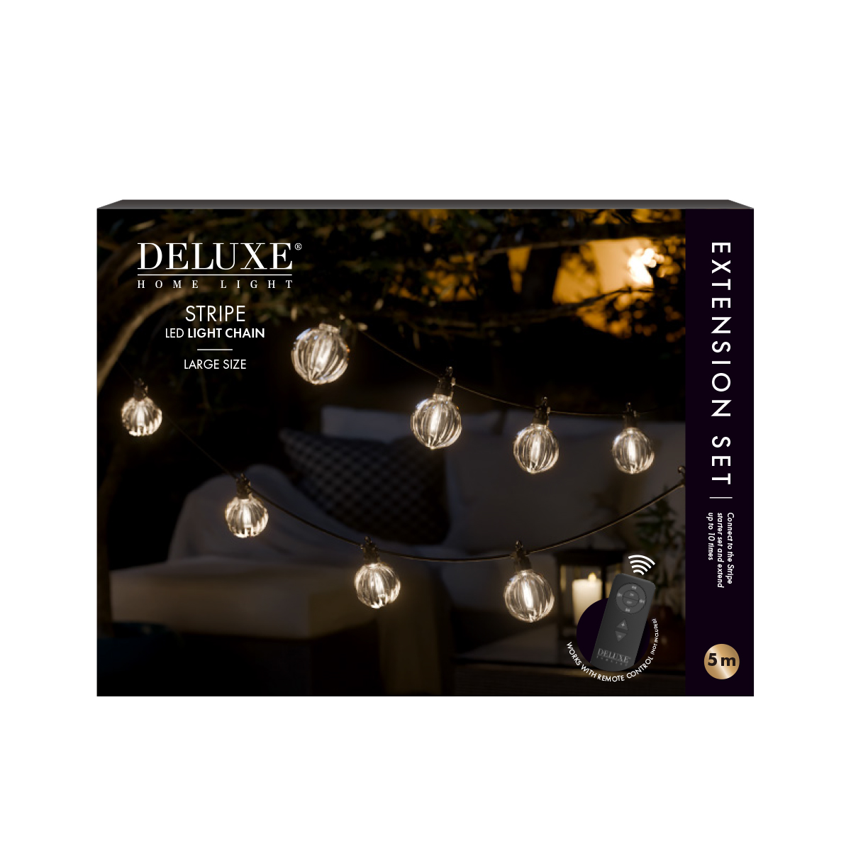 LED Ljusslinga DeluxeHomeart Stripe Extra Set Large 5 m