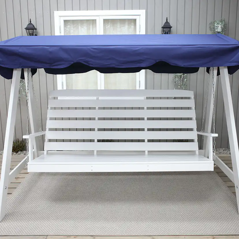 Garden swing canopy, 167x275, 2 channels Blå